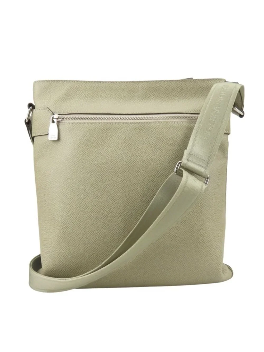 Louis Vuitton Shoulder Bag Sasha Taiga Polaire Gray Ju Crossbody Male
